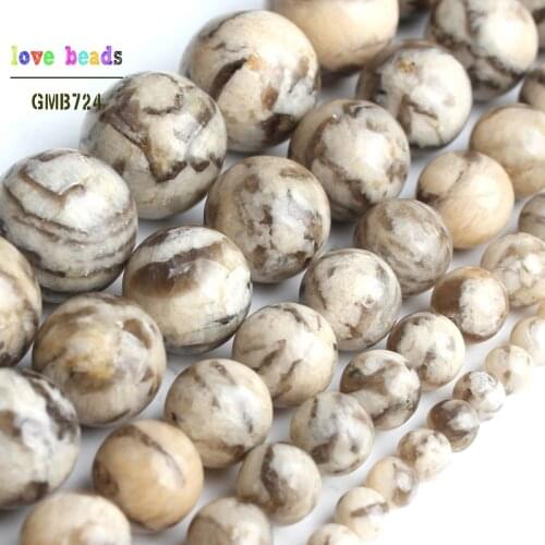 4/6/8/10/12mm Nautre Sodium Feldspar Beads Round Loose Beads for Jewelry Making DIY Bracelet 15inches