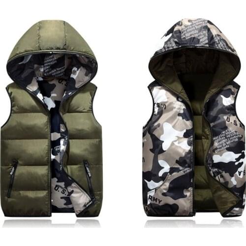 Kids Winter Cotton Vest Children Clothes Childrens Vests Girls Seeveless Outerwear Jackets Cotton Warm Kids Waistcoat