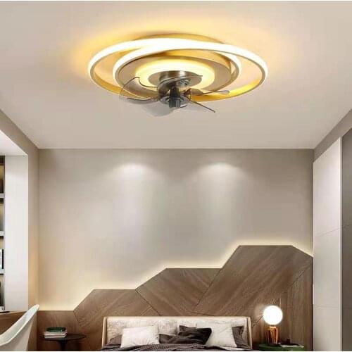 European modern simple ceiling fan room bedroom living room household ceiling lamp ceiling fan decorative lamp ceiling fan lamp
