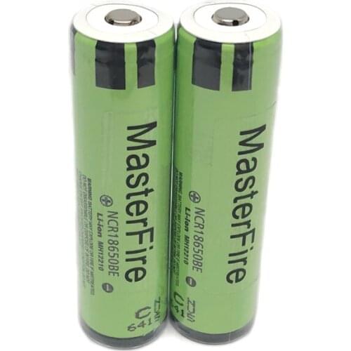 MasterFire 100% Original Protected 18650 NCR18650BE 3200mah 3.7v Rechargeable Lithium Battery with PCB For panasonic for e-cigs