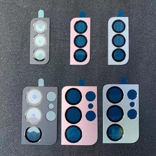 Full Cover Metal Camera Lens Protector for Samsung Galaxy S21 5G Tempered Glass for Samsung Galaxy S21 ultra 5G