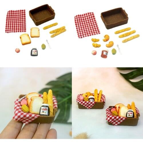 Mini Miniature Simulation Food Breakfast Bread for 1:12 Dollhouse Accessory