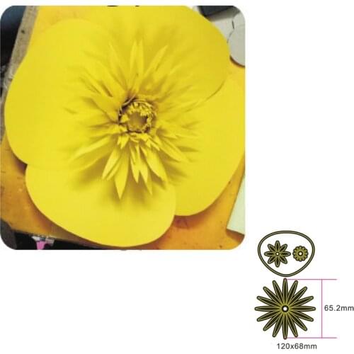 Multi-layered flower Metal Cutting Dies for DIY Scrapbook Cutting Die Paper Cards Making Embossed Decorative Craft Die Cut New