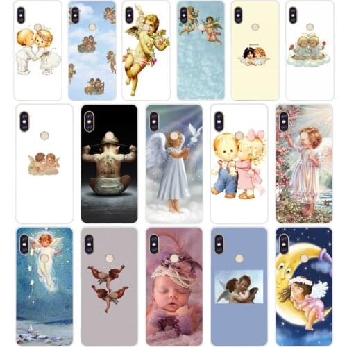 358FG Boy Girl Angel Baby Soft Silicone Tpu Cover phone Case for xiaomi redmi 5A 8 8A 5Plus note 5 5A 8 8t Pro
