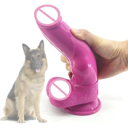 Huge Wolf Canine Dildo Jelly Medical Silicone Realistic Dildo Knotted Animal Dog Phallus Penis Suction Cup Sex Toys For Women