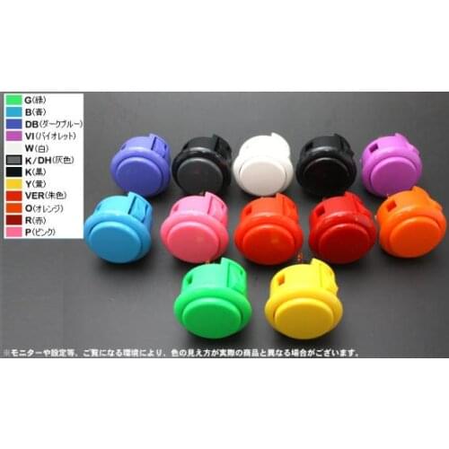 20PCS Original sanwa Rocker sanwa 30mm button push button switch OBSF-30 original sanwa button