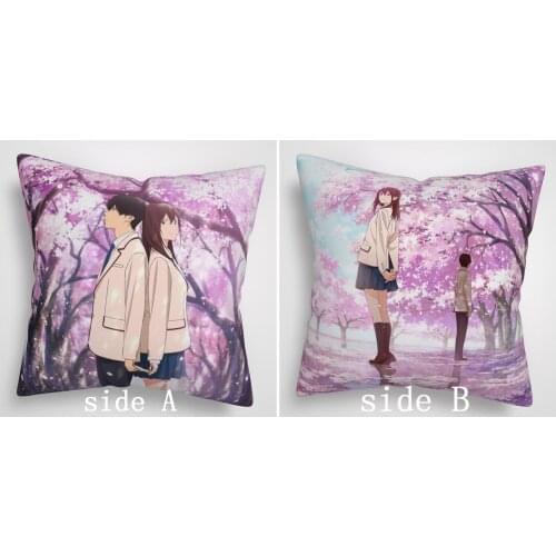 Kimi No Suizou Wo Tabetai Shiga Haruki Yamauchi Sakura Pillowcase Pillow Cushion Case Cover Home/bed/sofa/car Decor Cosplay Gift