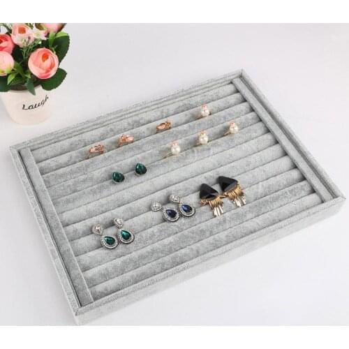 5 Style Jewelry Box Storage Organizer Display Gray Earring Ring Bracelet Necklace Brooch Trinket Box Casket Wedding Decoration
