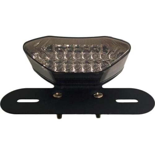 20LED Motorcycle Turn Signal Integrated License Plate Tail Light For Honda Suzuki Kawasaki ... Dual Sport Bike Quards Street