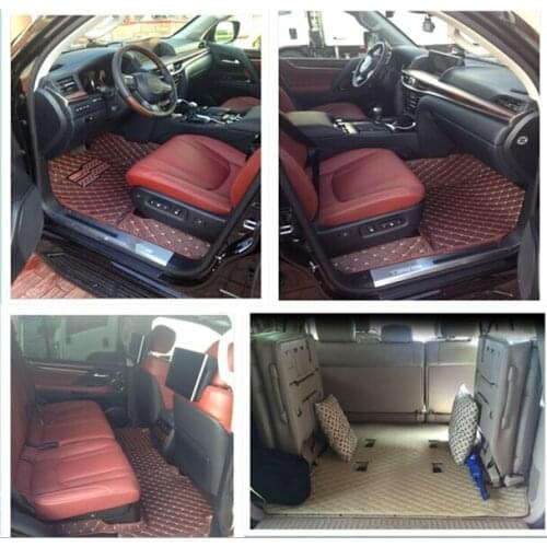 Custom special car floor mats + trunk mat for Lexus LX 470 7 seats 2008-1998 waterproof carpets for LX470 2004,Free shipping