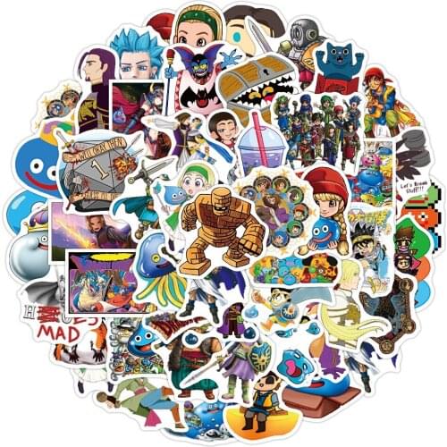 10/50Pcs Japanese Classic Game Dragon Quest Stickers Scrapbooking for Skateboard Guitar Motorcycle Luggage Notebook Laptop