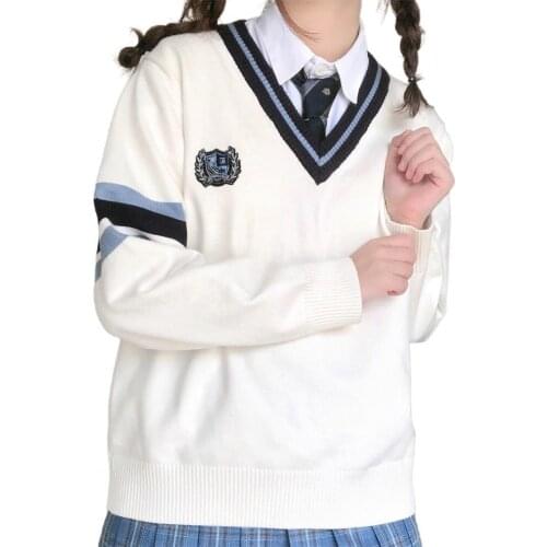 Sweater Soft Sportswear Youth Women School Knitted Top for Dating