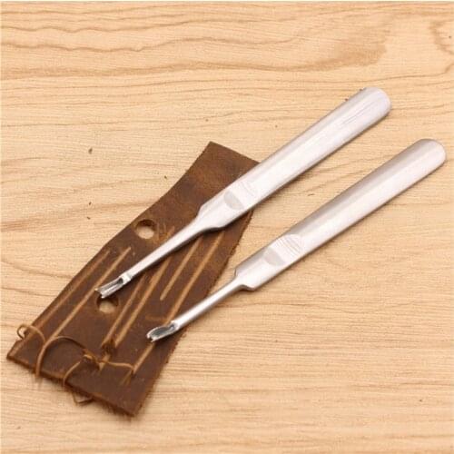 1pc U+V Shape Leather craft Beveler Skiving edge Tool Leather Edge Cutting Stitching Trimming Groover Mayitr Hand Craft Tools