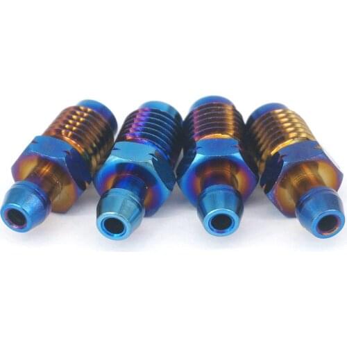 M10 Pitch 1.0mm Burn Blue GR5 Titanium Alloy Screw For Motorcycle Callipers