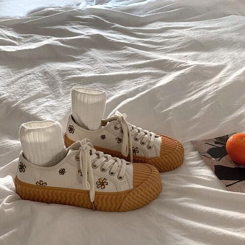 Ladies Flat Fashion Comfort Shoes Women Fashion Vulcanized Shoes Women Sneakers New Cute Print Canvas Shoes