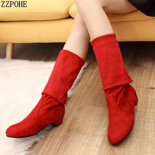 High Quality Women Winter Autumn Shoes 2018 new arrive Knee high Women Boots Ladies Fashion Snow Boots Black Size 35-43