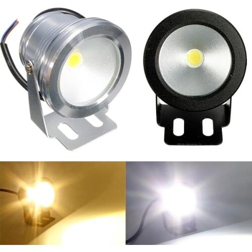 1pc 10W 12V Waterproof LED Flood Light Underwater Fountain Light Wash Pond Fish Tank Aquarium Light Spot Lamp Outdoor Lighting