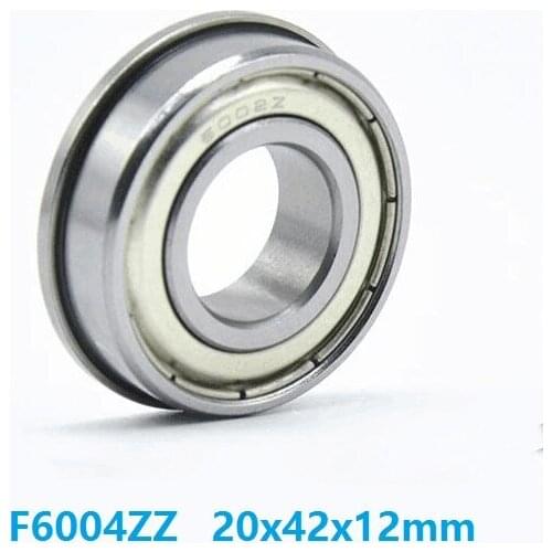 10pcs/lot F6004ZZ F6004 ZZ F6004Z F6004-ZZ 20x42x12 mm flanged Ball Bearing shielded deep groove 20*42*12mm