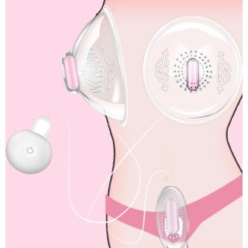 20 Modes USB charge Nipple Sucker Stimulation Licking Vibrator Breast Enlargement Masturbator Nipple Massage Sex Toys for Female