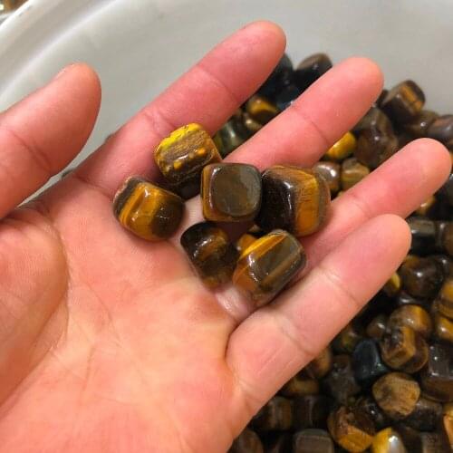 200g Natural Cube Yellow Tiger Eye Tumbled Stone Healing Reiki Crystal Chakra