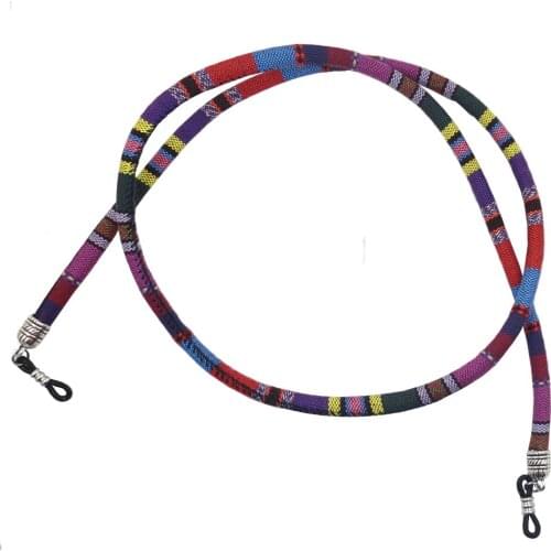 3 Pieces Colorful Sport Sunglasses Eyeglasses Boho Neck Cord Cotton String Retainer Strap Holder