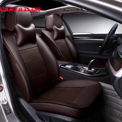 CARTAILOR Leather Auto Seat Covers for Land Rover Velar 2018 Car Seat Cover Accessories Set Custom Fit Cover Car Seats Protector