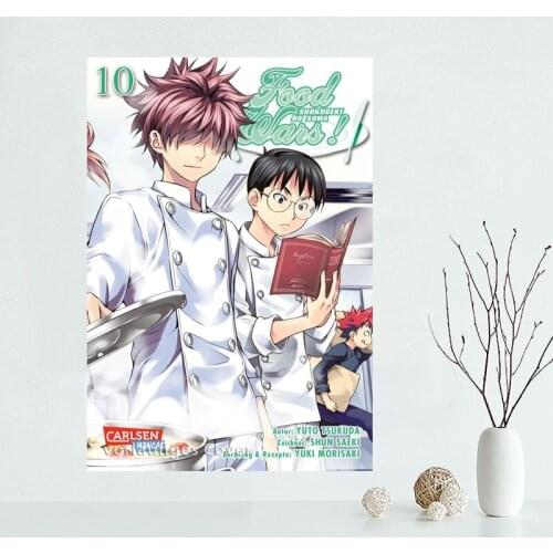 Shokugeki no Soma Canvas Poster Bedroom Home Decoration Wall Poster Art Print Silk Fabric Gift For Friend 50x75CM,60x90CM 0224