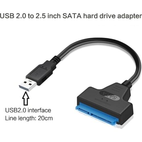USB 3.0/2.0/Type C to 2.5 Inch SATA Hard Drive Adapter Converter Cable for 2.5'' HDD/SSD