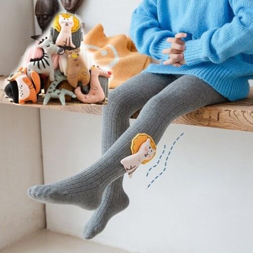 1 Pair Girl Stockings Baby Kids Children Winter Leg Warmer Toddler Knee Long Tights Rubber Anti Sli