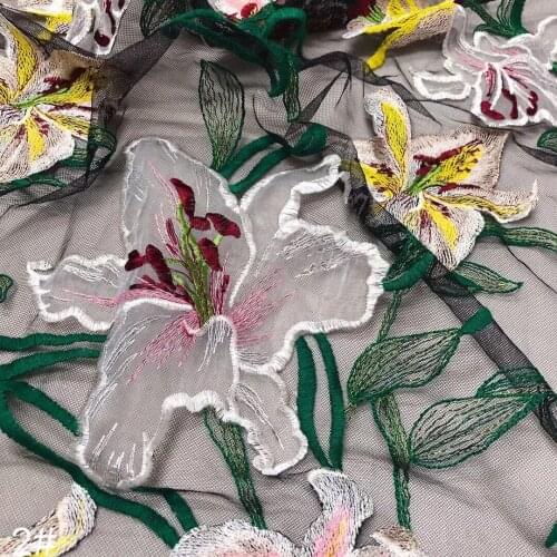 Nigerian African Lace Fabrics ZH-688683 High Quality Lace Material French Tulle Lace Fabric For Dress Sewing