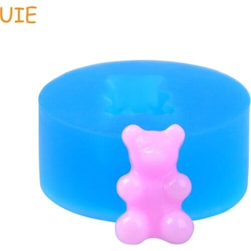 KYL160U 16.7mm Bear Candy Silicone Mold - Fondant, Sugarcraft, Baking Tools, Cabochon, Gum Paste, Chocolate, Resin Polymer Clay
