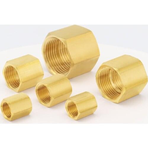 Brass copper pipe joint Hexagon joint hose quick joint internal thread 1/8" 1/4" 3/8" 1/2" 3/4" BSP water gas fuel