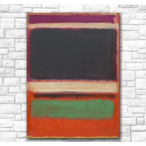 Wall Pictures For Living Room Abstract Mark Rothko Canvas Art Home Decor Modern No Frame Oil Painting