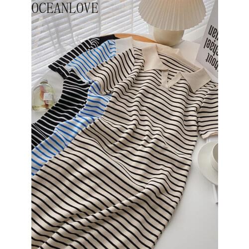 Oceanlove Summer Short Sleeve Dresses