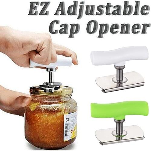Stainless Steel Bottle opener Glass Jar Creative can opener Adjustable Hand Manual Easy Kitchen Tools gadgets abridor de garrafa
