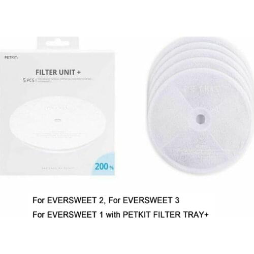 PETKIT 5PCS Filter2.0 Eversweet Cat Dog Health Water Fountain Replacement Filters for EVERSWEET 2 and EVERSWEET 3 Water Fountain