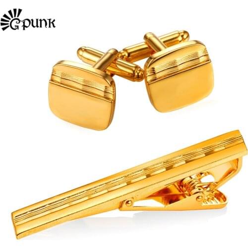 Valentines day gift for men Vintage Cuff Links and Tie Clip Set Mens Accessory for Him Retro Cufflinks Set Tie Bar CTC2287G