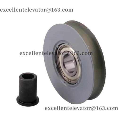 68*14*6202 Elevator Door Hanger Roller OD68mm W14mm Bearing 6202 With Axle 68x14x6202 Use for Fujitec