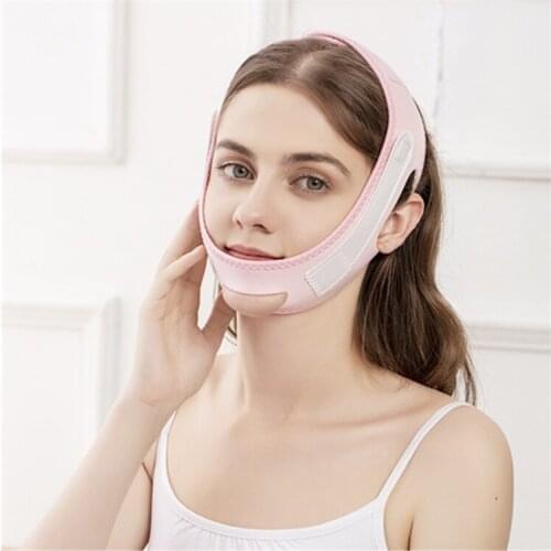 Face lifting Strap for Women V-Line Facial lift Bandage Sculpt Bandage Double Chin Reducer Chin Up Slimming Strap Fixed Belt