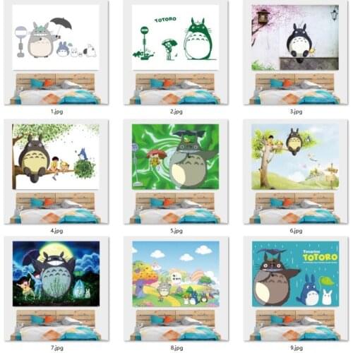 My Neighbor Totoro Background Cloth Dormitory Wall Cloth Room Tapestry Bedside Decoration Wall Cloth