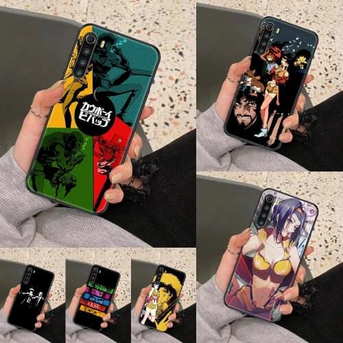 Anime Cowboy Bebop Phone case For Xiaomi Redmi Note 7 7A 8 8T 9 9A 9S 10 K30 Pro Ultra black pretty back 3D funda silicone cover