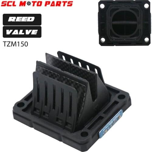 ALconstar-TZM150 Reed Valve Carbon Fiber Kit System Compatible With For YAMAHA TZM150 Racing Motorcycle Motocross
