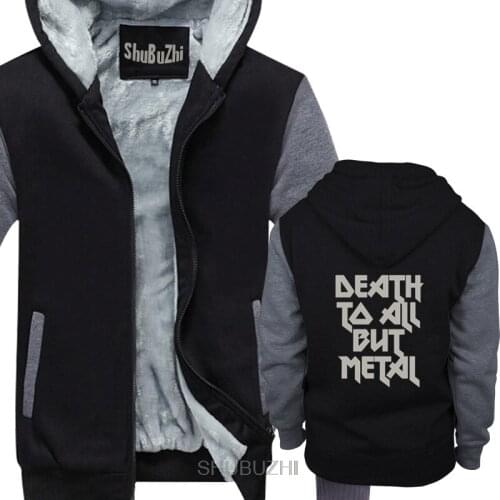 New Steel Panther DEATH TO ALL BUT METAL Mens Black hoodies Size S to 5XL men brand winter jacket male warm coat sbz8257