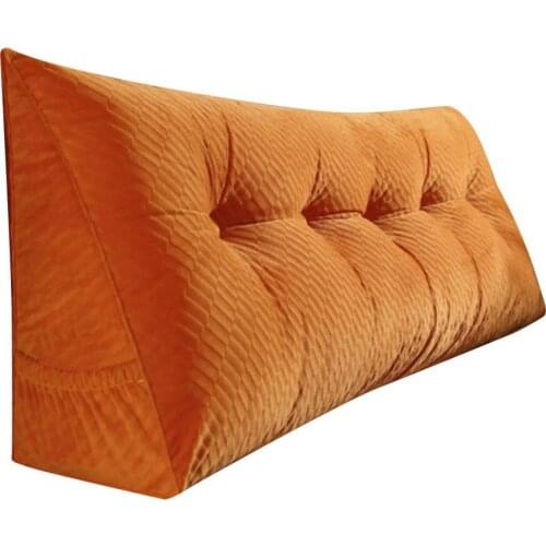 Triangle Cushion Bed Wedge Removable And Washable Three-dimensional Velvet Rest Cushion Pillow Sofa Cushion Neck Back Support