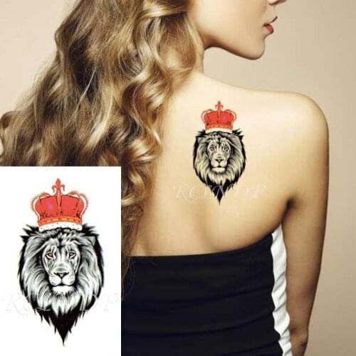 Waterproof Temporary Tattoo Sticker lion tatto stickers flash tatoo fake tattoos for girl women