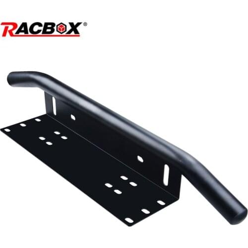 High Quality Mount Bracket For LED Light Bar Bull Bar Bumper Front License Plate Mounting Holder Black For Offroad Trucks 12 24v