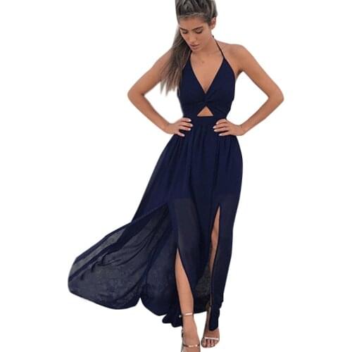 Women Boho Floral Print Beach Sleeveless Long Dress Plus Size Chiffon V-neck Maxi Party Summer Dress Casual 2020 New Fashion