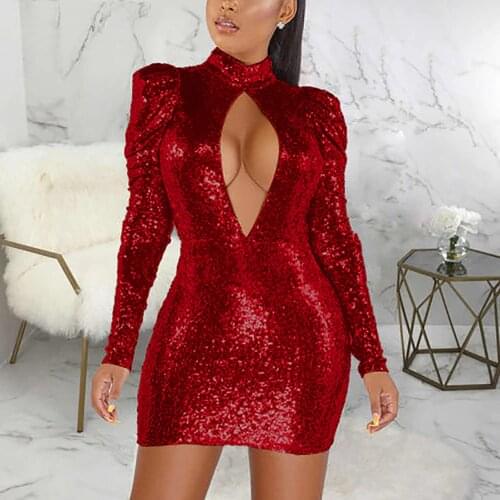 225 Sexy High-Neck Natural Mermaid/Trumpet Above Knee/Mini Sequins Cocktail Party Dresses/Girl Birthday Gowns Plus Free Shipping