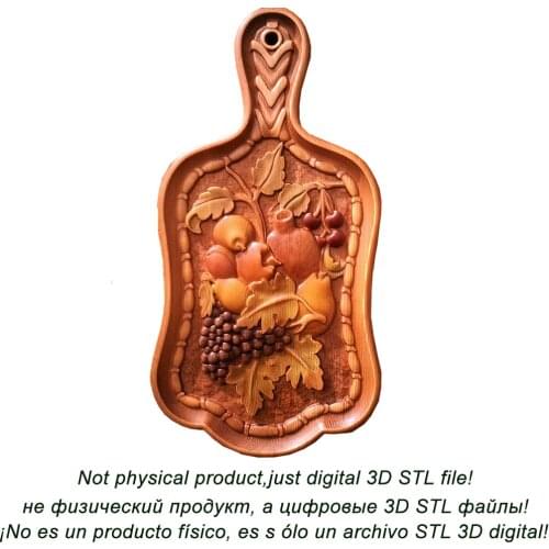 3d STL Model for CNC Router Engraver Carving Machine Relief Artcam Aspire "Wooden Board" (ES)