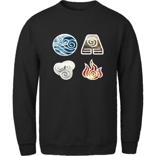The Last Airbender Long Sleeve Hoodies Sweatshirts Men Printing Fashion Clothing Winter Harajuku Tracksuits Hip Hop Casual Homme